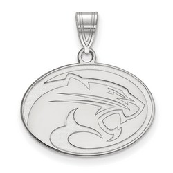 University of Houston Cougars Medium Pendant in Sterling Silver 3.10 gr