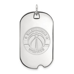 Washington Wizards Large Dog Tag in Sterling Silver 7.40 gr