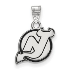 New Jersey Devils Small Pendant in Sterling Silver 1.38 gr