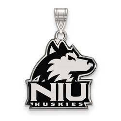 Northern Illinois University Huskies Large Pendant in Sterling Silver 3.10 gr