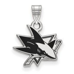San Jose Sharks Small Pendant in Sterling Silver 1.13 gr