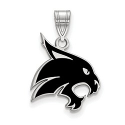 Texas State University Bobcats Large Pendant in Sterling Silver 1.65 gr