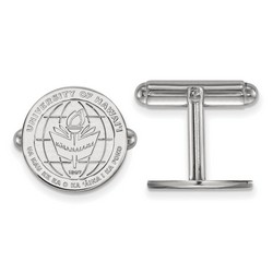 University of Hawaii Rainbow Warriors Crest Cuff Link in Sterling Silver 6.87 gr
