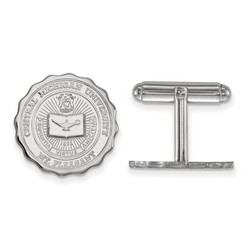 Central Michigan University Chippewas Crest Cuff Link in Sterling Silver 8.38 gr