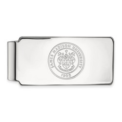 James Madison University Dukes Money Clip Crest in Sterling Silver 17.26 gr