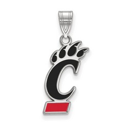 University of Cincinnati Bearcats Large Pendant in Sterling Silver 1.26 gr