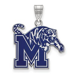 University of Memphis Tigers Large Pendant in Sterling Silver 2.97 gr