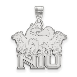 Northern Illinois University Huskies Large Pendant in Sterling Silver 2.53 gr
