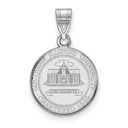 Southern Illinois University SIU Salukis Sterling Silver Crest Pendant 2.42 gr