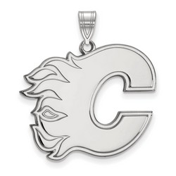 Calgary Flames XL Pendant in Sterling Silver 4.88 gr