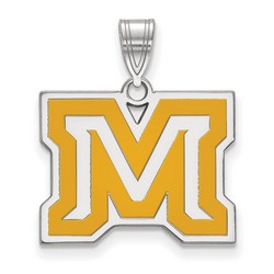 Montana State University Bobcats Medium Pendant in Sterling Silver 3.09 gr