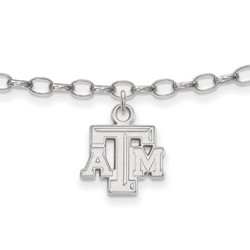 Texas A&M University Aggies Anklet in Sterling Silver 3.20 gr