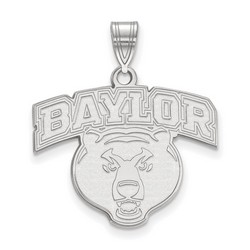 Baylor University Bears Large Pendant in Sterling Silver 3.26 gr