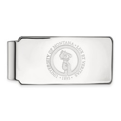 University of Montana Grizzlies Money Clip Crest in Sterling Silver 17.30 gr