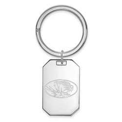 University of Missouri Tigers Key Chain in Sterling Silver 12.06 gr