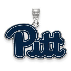 University of Pittsburgh Pitt Panthers Large Pendant in Sterling Silver 3.10 gr