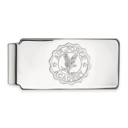 United States Air Force Academy Falcons Crest Sterling Silver Money Clip 17.24gr