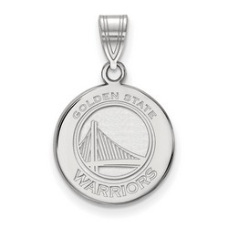 Golden State Warriors Medium Disc Pendant in Sterling Silver 2.17 gr