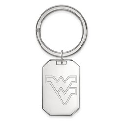 West Virginia University Mountaineers Key Chain in Sterling Silver 12.30 gr