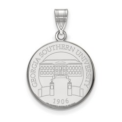 Georgia Southern University Eagles Large Sterling Silver Crest Pendant 3.41 gr