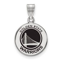 Golden State Warriors Med Disc Pendant in Sterling Silver 2.15 gr