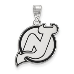 New Jersey Devils Large Pendant in Sterling Silver 2.98 gr