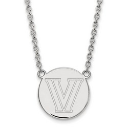 Villanova University Wildcats Large Disc Necklace in Sterling Silver 6.46 gr