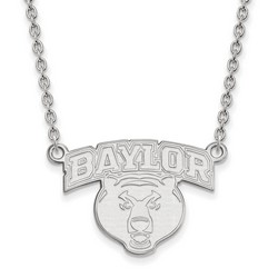 Baylor University Bears Large Pendant Necklace in Sterling Silver 6.38 gr