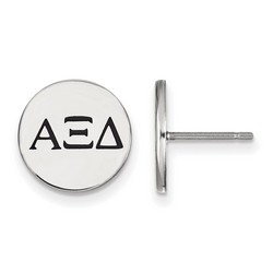 Alpha Xi Delta Sorority Enameled Post Earrings in Sterling Silver 2.04 gr