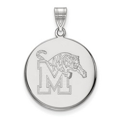 University of Memphis Tigers Large Pendant in Sterling Silver 4.28 gr
