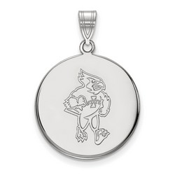 Iowa State University Cyclones Large Disc Pendant in Sterling Silver 3.39 gr