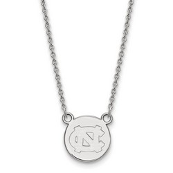 University of North Carolina Tar Heels Small Sterling Silver Disc Necklace