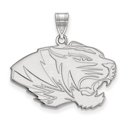 University of Missouri Tigers Large Pendant in Sterling Silver 3.75 gr