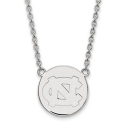 University of North Carolina Tar Heels Sterling Silver Disc Necklace 6.18 gr