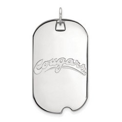 Washington State Cougars Large Dog Tag in Sterling Silver 7.50 gr