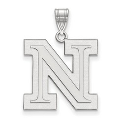 University of Nebraska Cornhuskers Large Pendant in Sterling Silver 2.64 gr