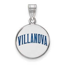 Villanova University Wildcats Medium Disc Pendant in Sterling Silver 2.34 gr