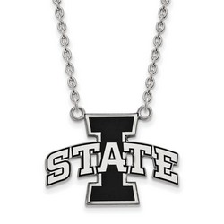 Iowa State University Cyclones Large Pendant Necklace in Sterling Silver 6.25 gr