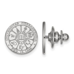 University of Nebraska Cornhuskers Crest Lapel Pin in Sterling Silver 2.21 gr