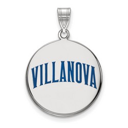Villanova University Wildcats Large Disc Pendant in Sterling Silver 4.30 gr