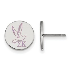 Sigma Kappa Sorority Enameled Post Earrings in Sterling Silver 2.09 gr
