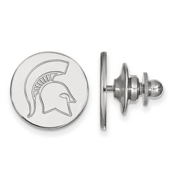 Michigan State University Spartans Lapel Pin in Sterling Silver 2.30 gr