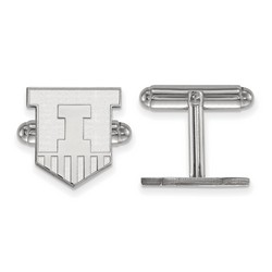 University of Illinois Fighting Illini Cuff Link in Sterling Silver 5.95 gr