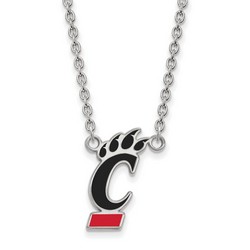 University of Cincinnati Bearcats Large Sterling Silver Pendant Necklace 4.56 gr