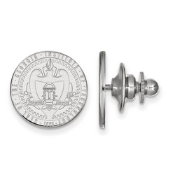 Georgia Tech Yellow Jackets Crest Lapel Pin in Sterling Silver 3.78 gr