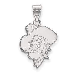 Oklahoma State University Cowboys Large Pendant in Sterling Silver 2.17 gr