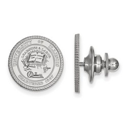 University of Illinois Fighting Illini Crest Sterling Silver Lapel Pin 2.19 gr
