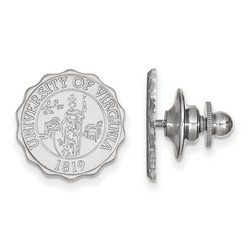 University of Virginia Cavaliers Crest Lapel Pin in Sterling Silver 2.00 gr