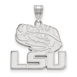 Louisiana State University LSU Tigers Large Pendant in Sterling Silver 3.36 gr