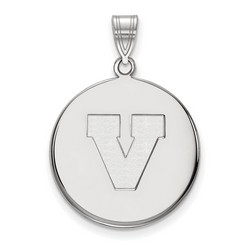 University of Virginia Cavaliers Large Disc Pendant in Sterling Silver 4.26 gr